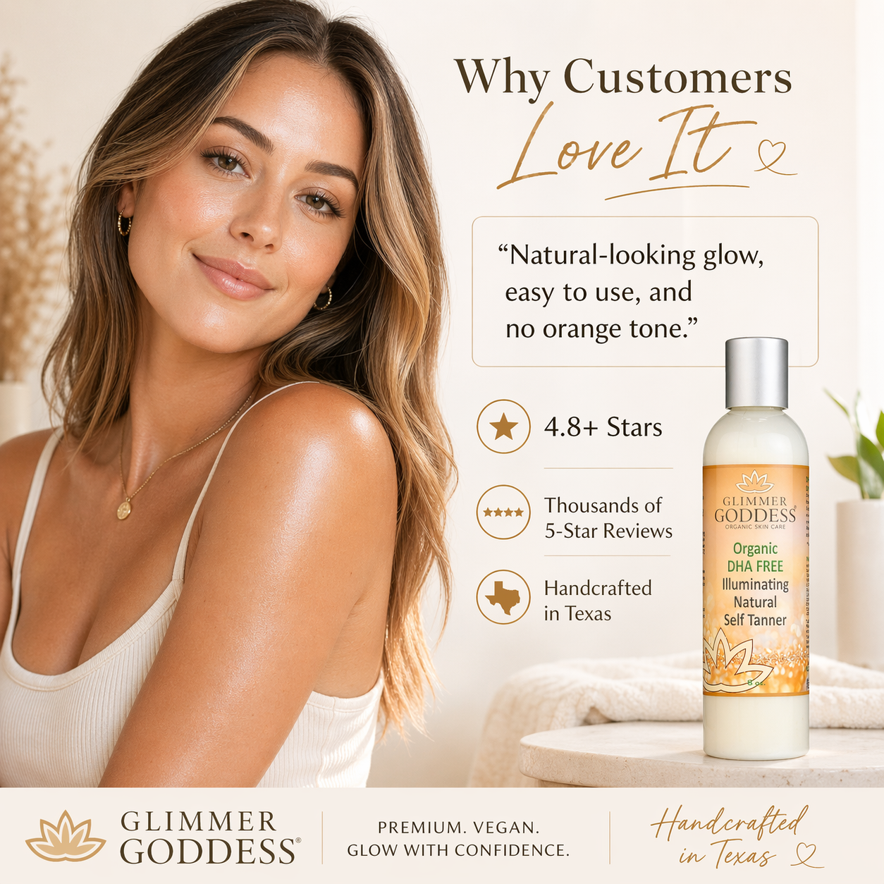 DHA‑Free Self Tanner for Sensitive Skin – Glow