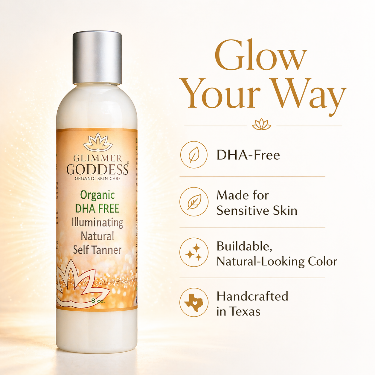 DHA‑Free Self Tanner for Sensitive Skin – Glow
